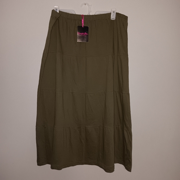 Simply Be Dresses & Skirts - Simply be women's maxi skirt dark khaki green size 24